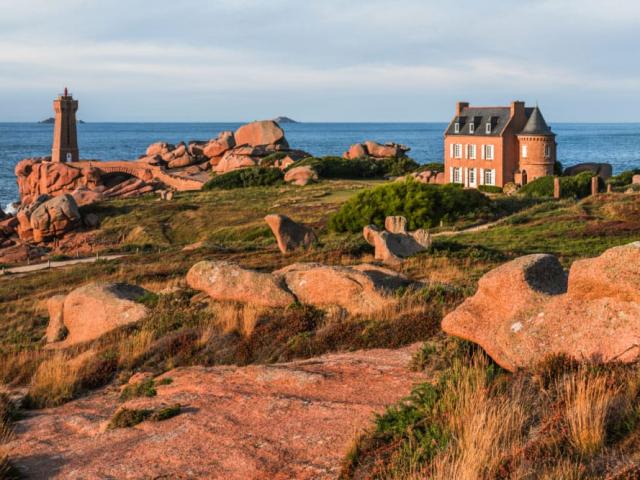 15824 France Cotes D Armor Cote De Granit Rose Pres De Ploumanac H Perros Guirec Panorama Sentucq.h