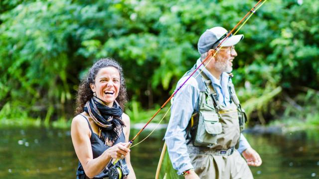 Pêche à la mouche sur le Léguer