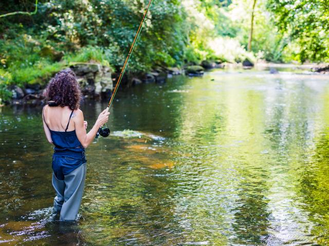 Pêche à la mouche sur le Léguer