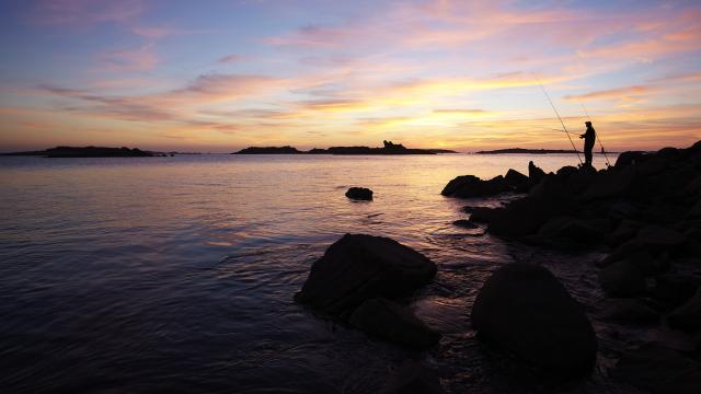 Pêche à la ligne Côte de Granit Rose