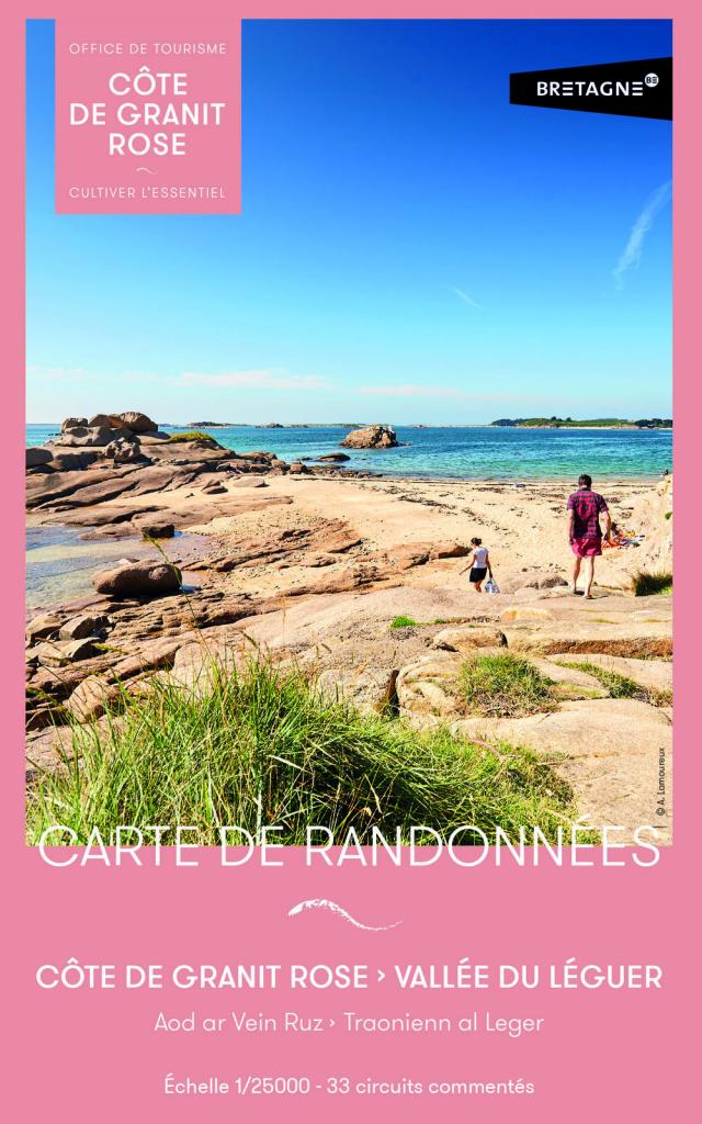Carte de randonnées - Côte de Granit Rose et Vallée du Léguer