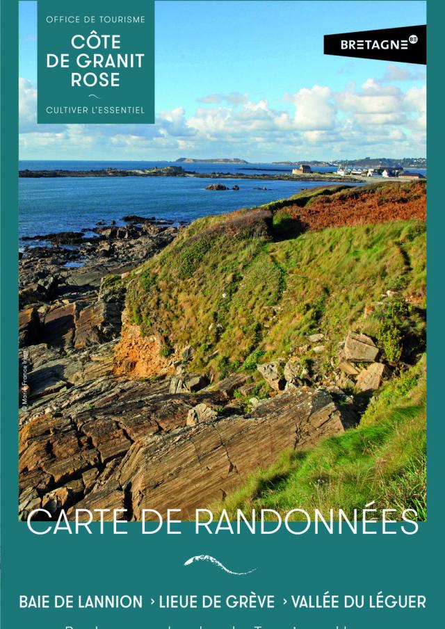 Carte de randonnées - Baie de Lannion, Lieue de Grève et Vallée du Léguer