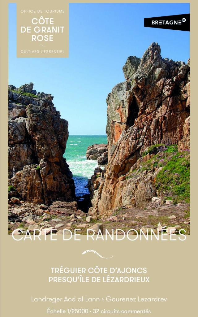 Carte de randonnées - Tréguier Côte d'Ajoncs et Presqu'île de Lézardrieux