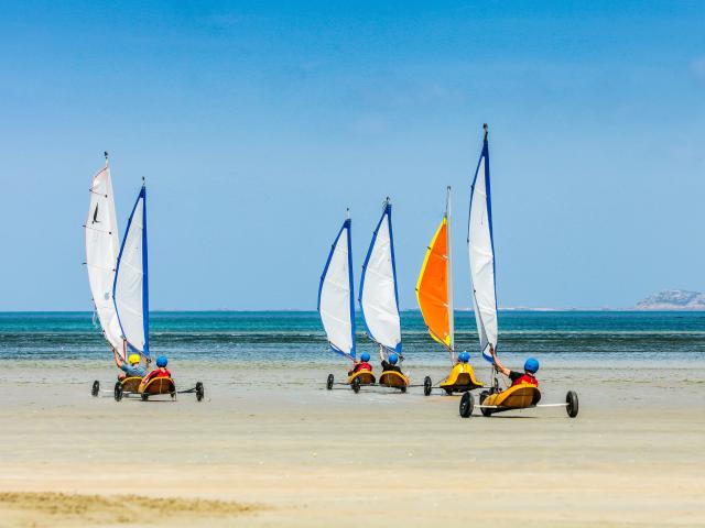 Char à voile à Plestin-les-Grèves