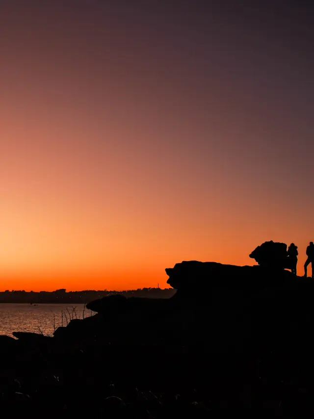 Coucher de soleil port l'épine Trélévern
