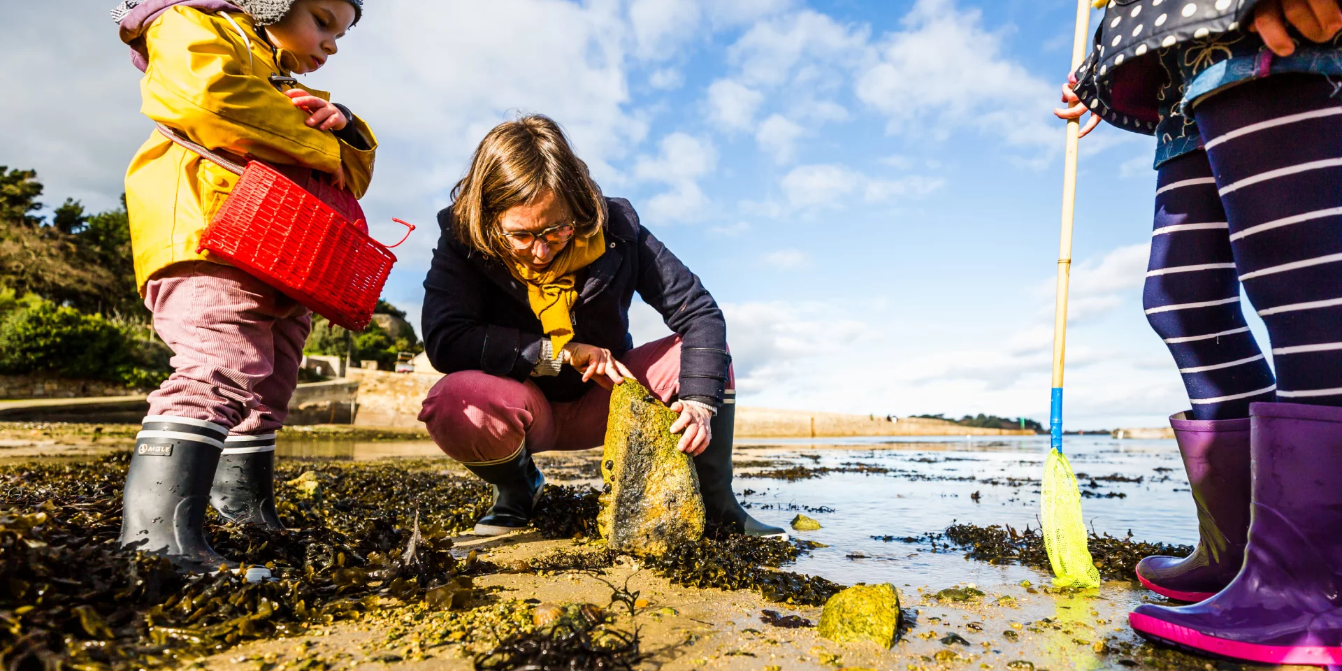 Child Fishing in Port Blanc