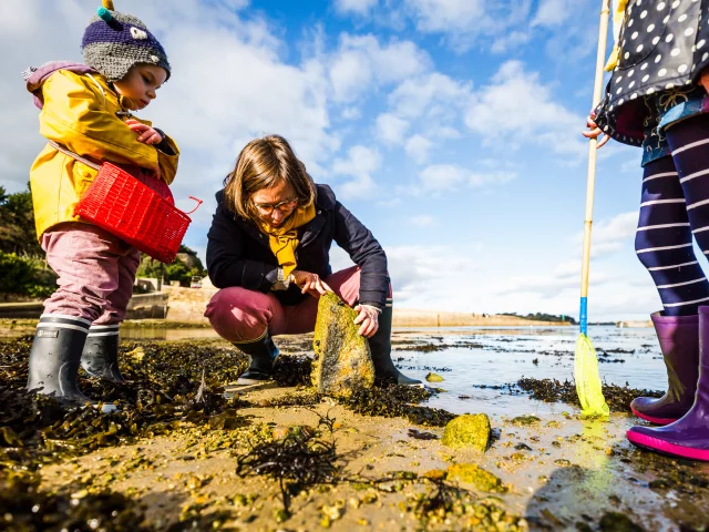 Child Fishing in Port Blanc