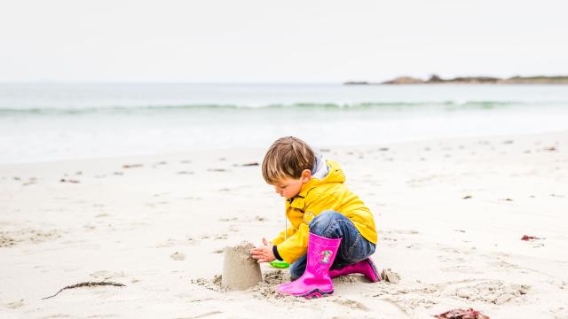 Plage De Trestel A Trevou Treguignec Child On The Beach