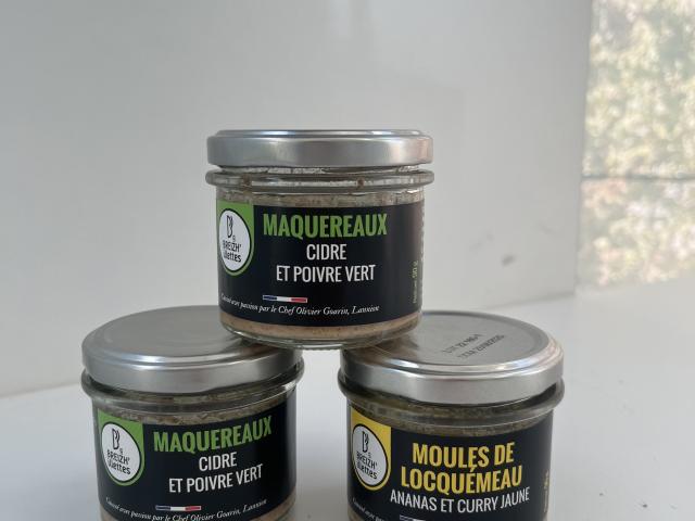 3 pots de rillettes de poissons