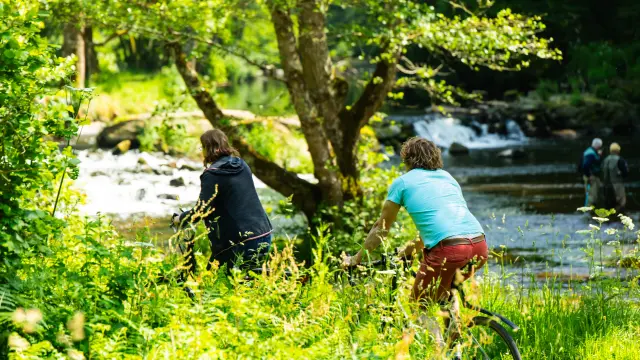 Sortie vélo à la plage de Trégrom