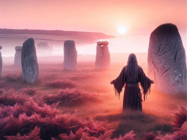 Druid and Menhir on the Pink Granite Coast 3