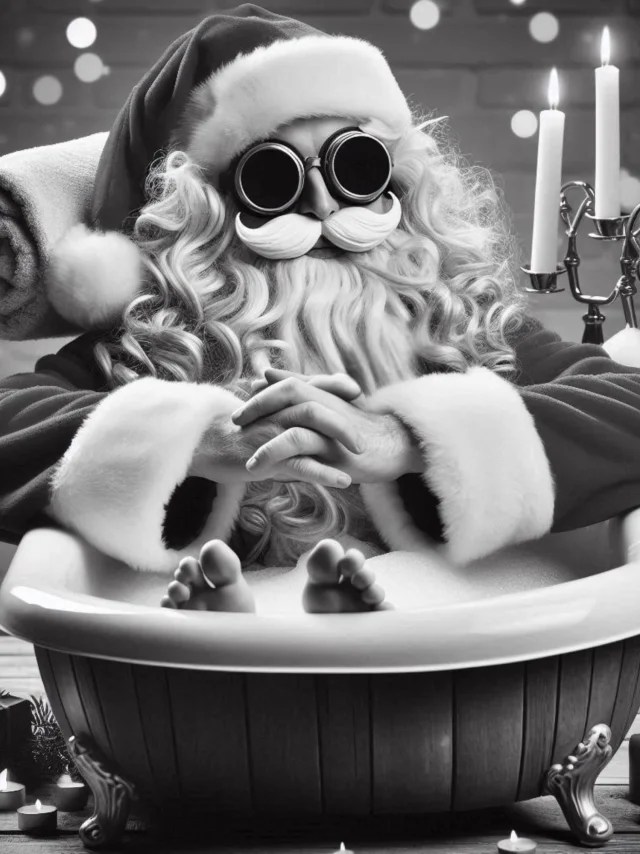 Pere Noel Dans Un Spa
