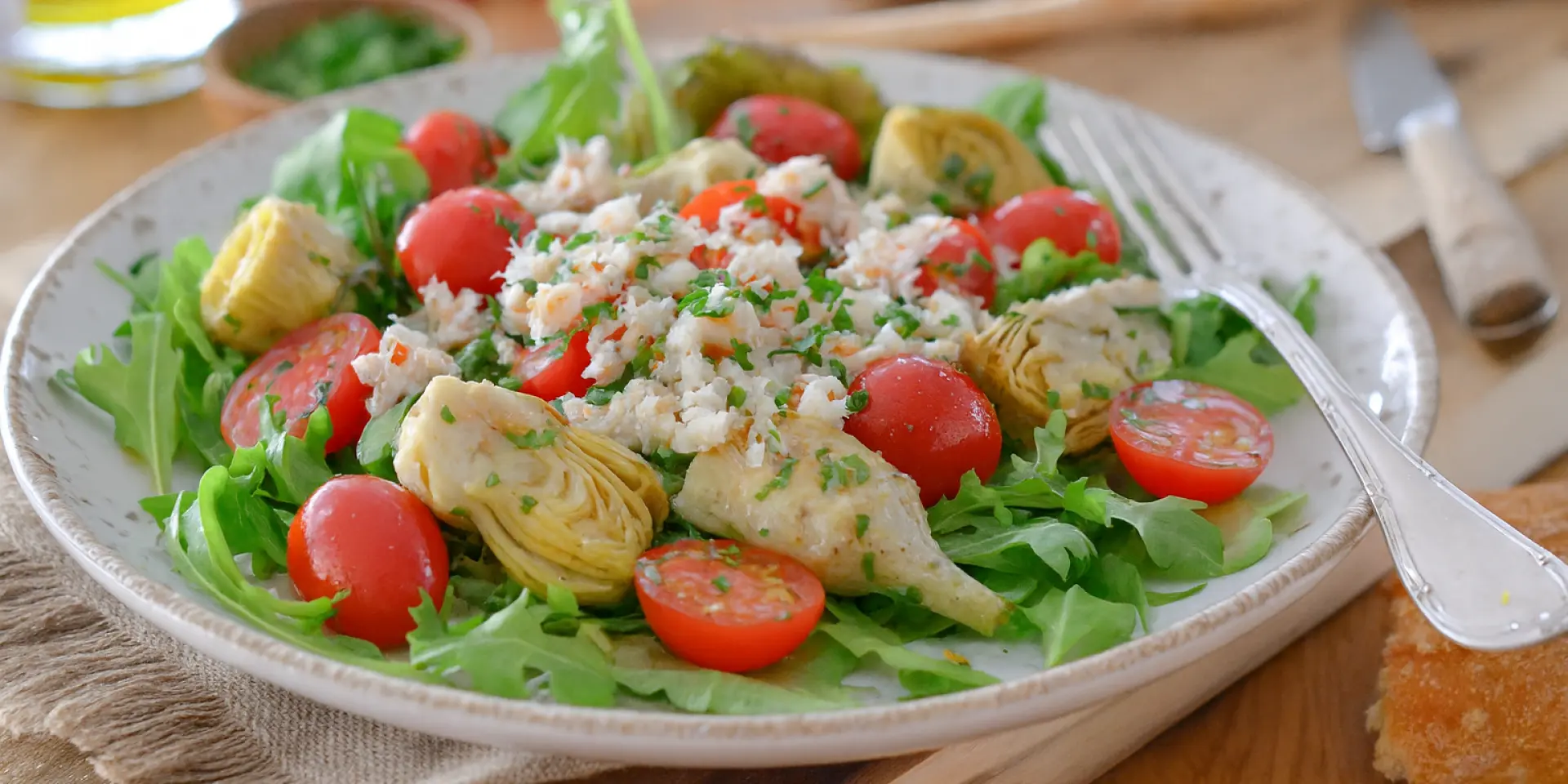 Salad Artichoke Crab