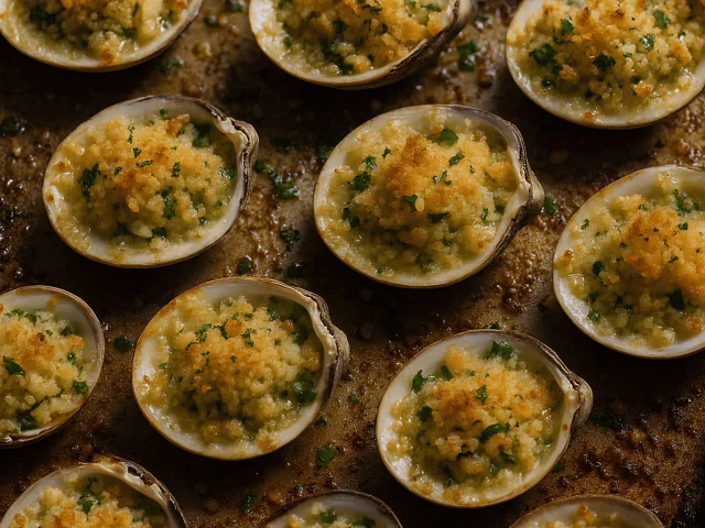 Clams Stuffed With Butter And Garlic 2
