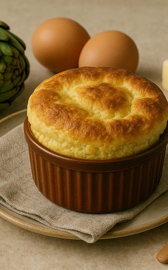 Soufflé au fonds d'artichauts
