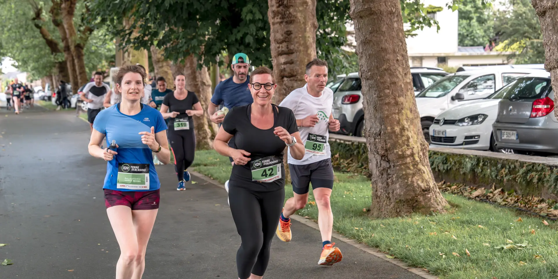 Des coureurs sur un course à pied à Lannion